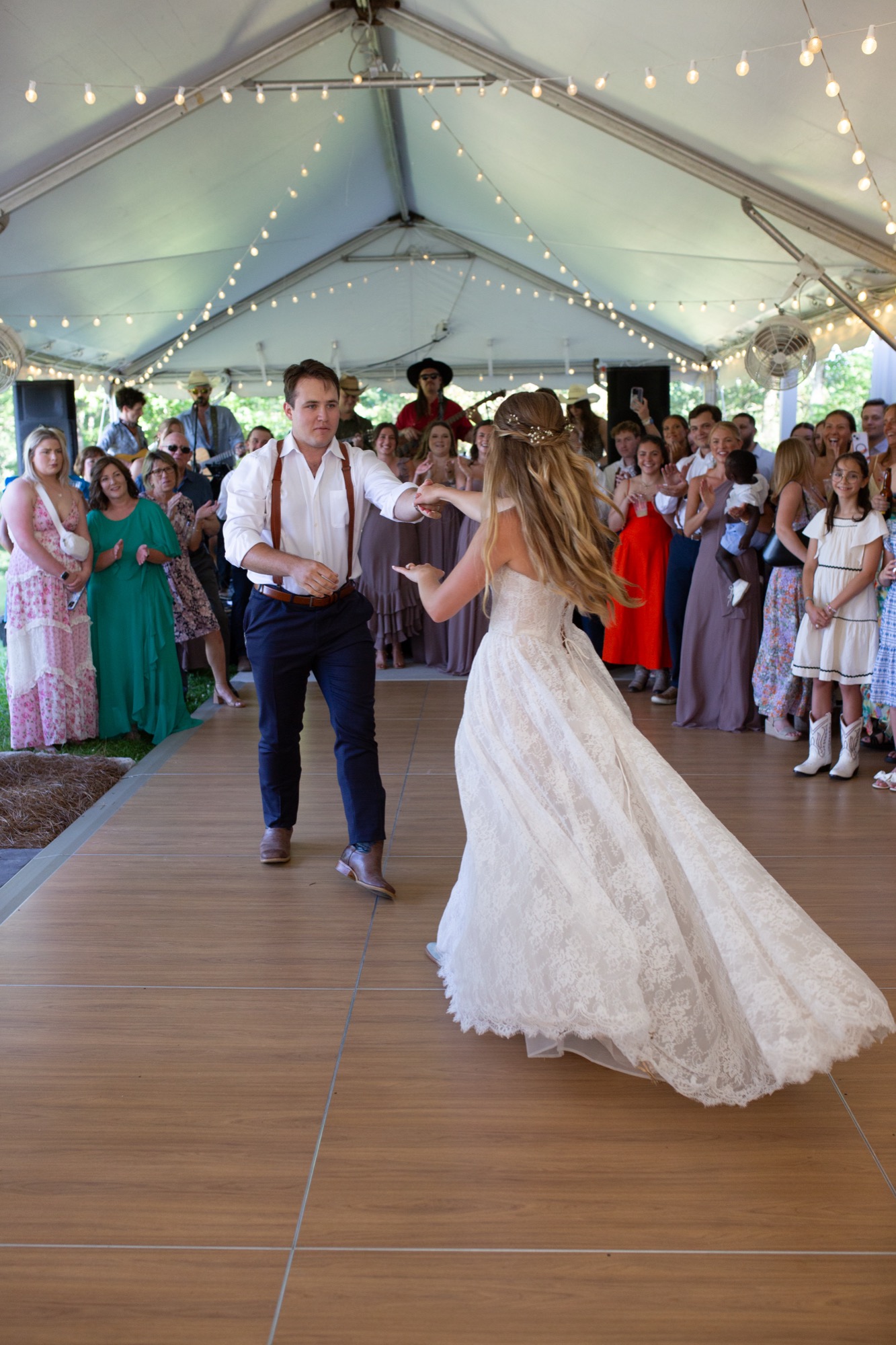 The first dance under the tent