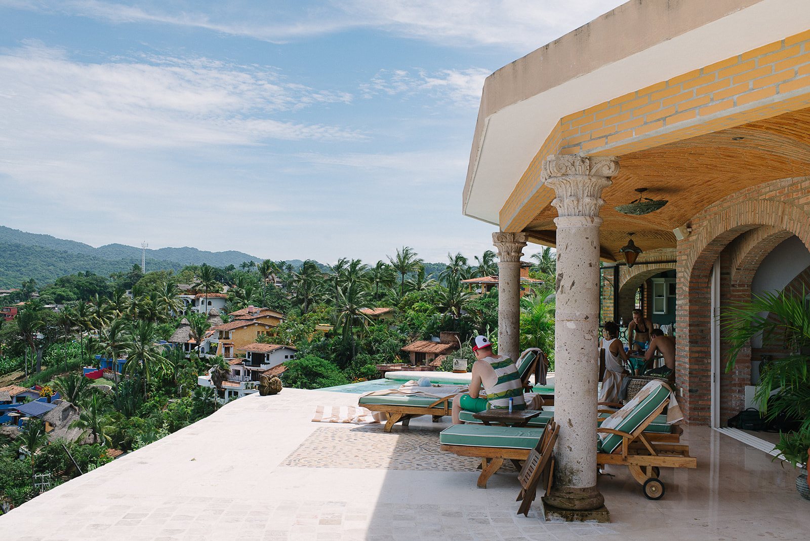 The villa terrace above Sayulita