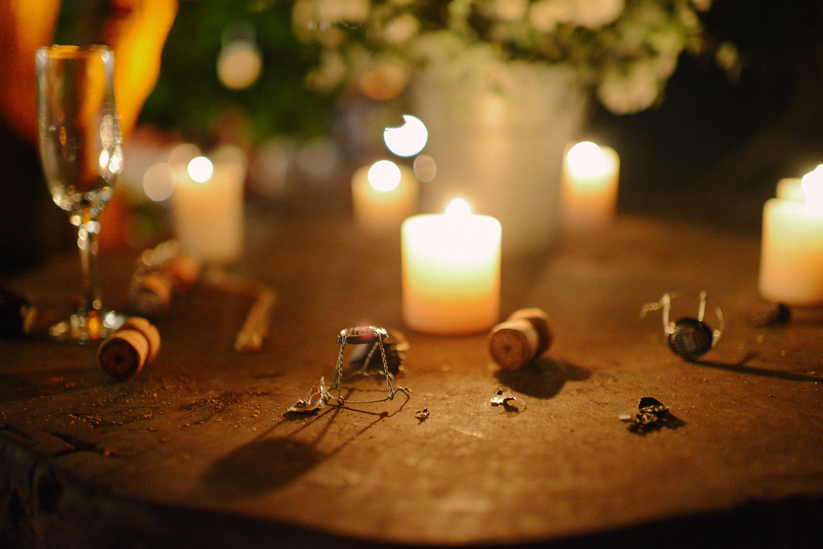 Candles on the table