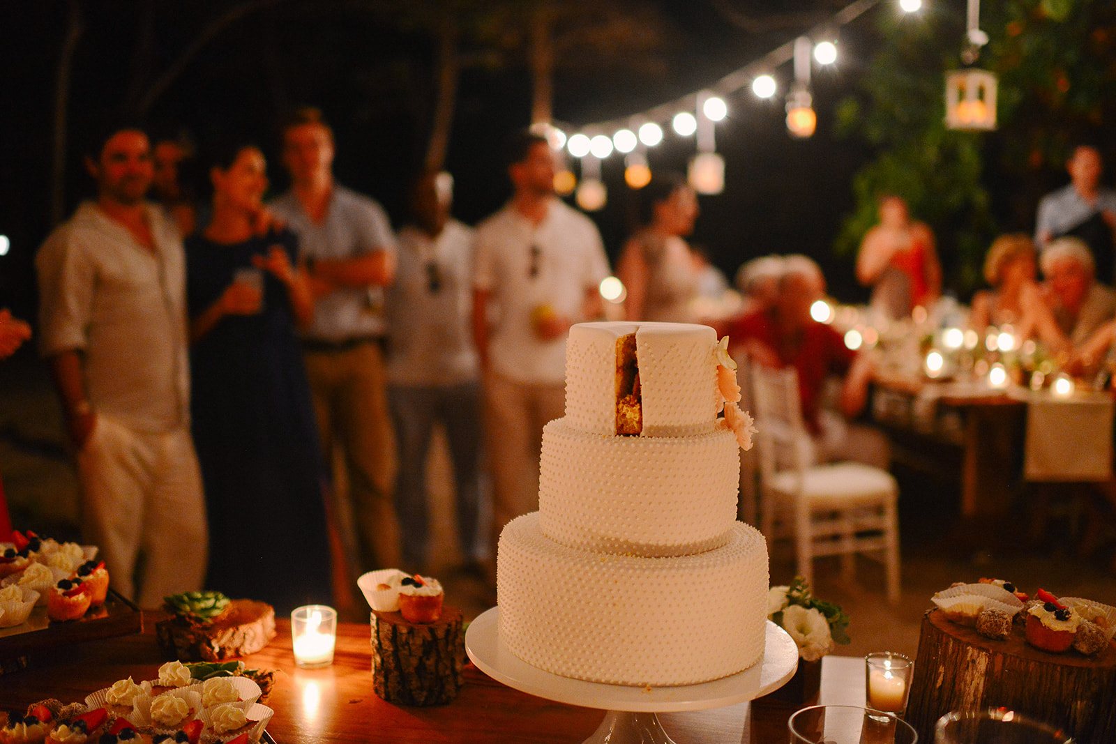 The cake at the reception