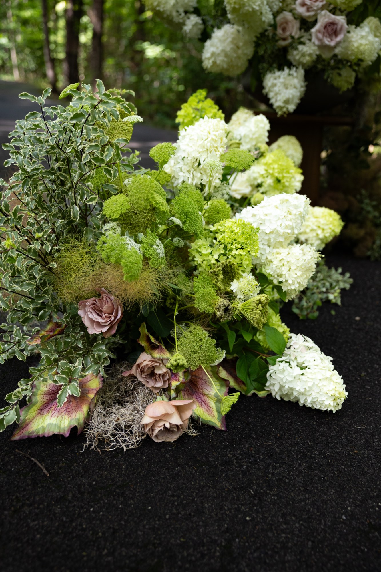 A hydrangea arrangement