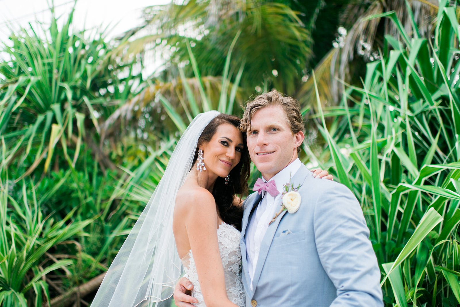 The couple in the palms