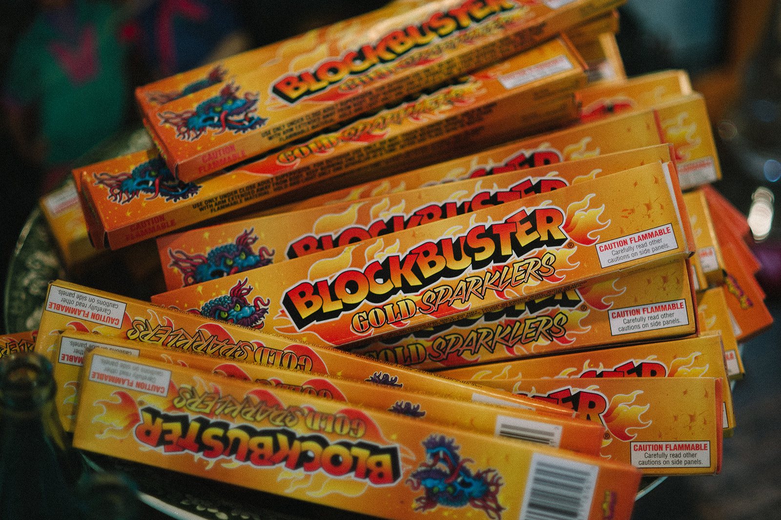A pile of candy boxes